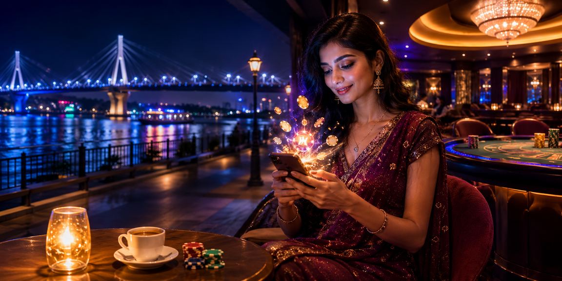 চট্টগ্রামে মোবাইলে ক্যাসিনো খেলে লয়্যালটি পয়েন্ট অর্জনের দৃশ্য